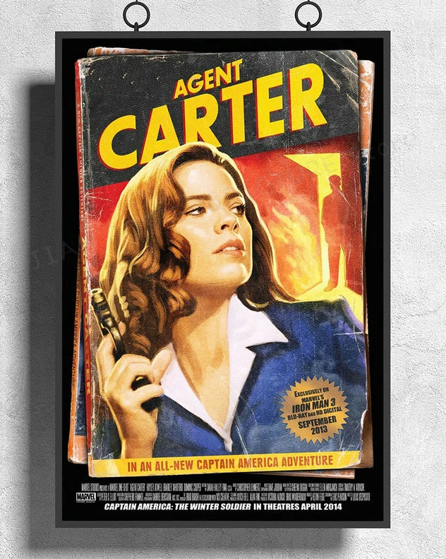 H280 агент Сир Хейли атвелл США Герой сезон Наклейка на стену Шелковый постер художественное украшение для дома Рождественский подарок