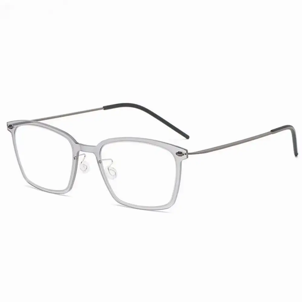 Denmark Brand Eyeglasses 6536 Square Glasses Frame Men Screwles Ultralight Myopia Prescription Optical Titanium original Box