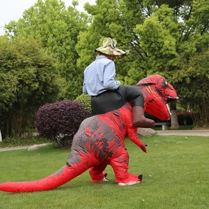 T-REX الوحش نفخ زي تفجير تأثيري ملابس الديناصورات كرنفال هالوين عيد الميلاد اللباس لرجل امرأة حزب عرض أفضل 6 أزياء حيوانية مبيعا على TNT - No4