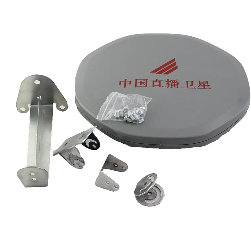 Antena de satélite de banda Ku, polarización Circular para 10,75 GHz Full HD, la más vendida en Arabia Saudita, MINI antena parabólica