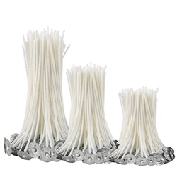 100pcs/set pure cotton smokeless candle wick 4/6/8/10/13cm jelly wax soy wax DIY candle wick aromatherapy materials