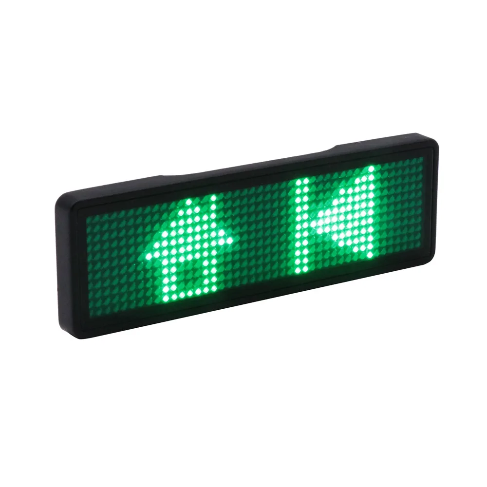 New bluetooth programmable mini LED display rechargeable indoor outdoor body LED sign backpack LED sign LED name badge