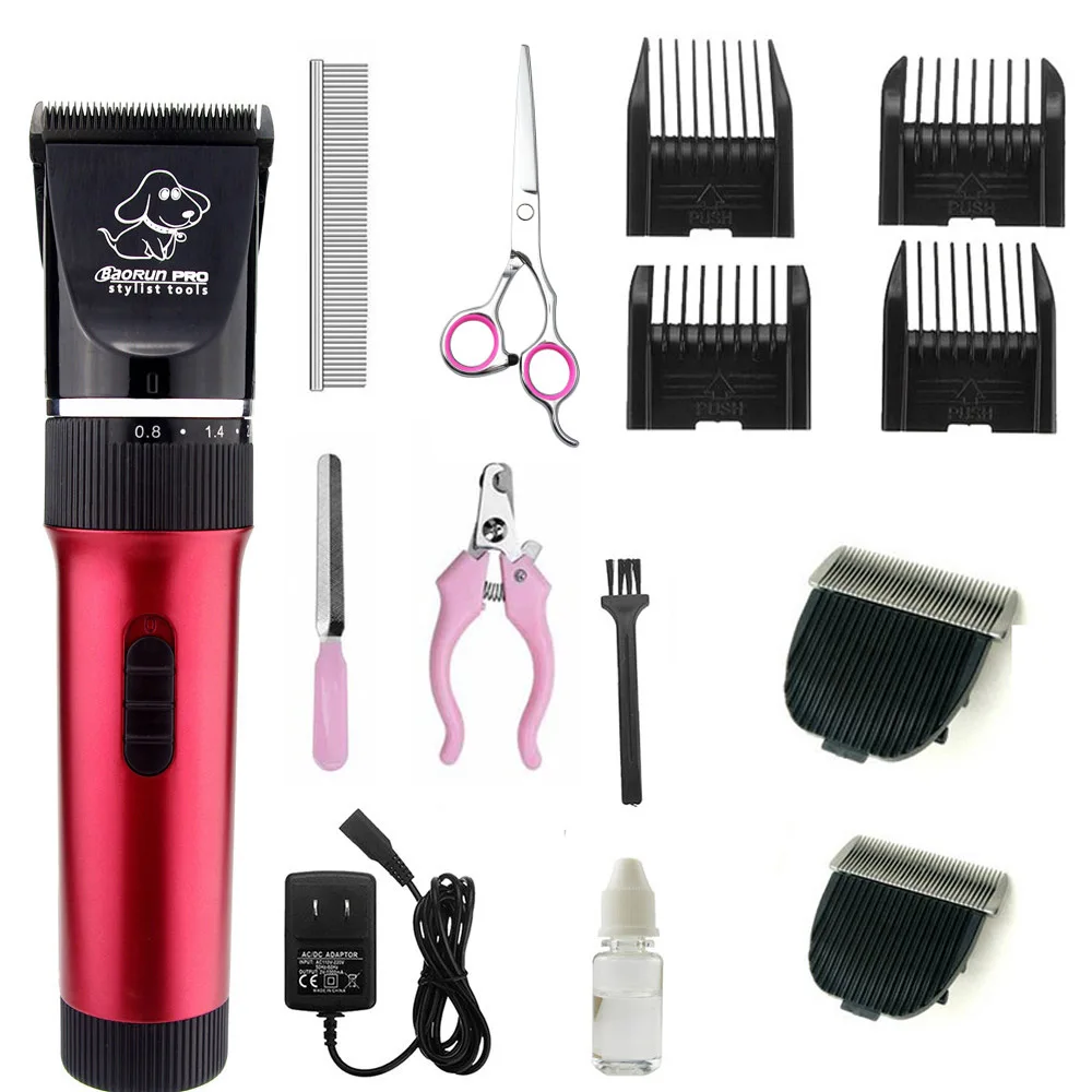 

Professional Pet Hair Trimmer Electric Rechargeable Dog Cat Clipper Grooming Cutters Powerful Shaver Machine For Animal 110-240V