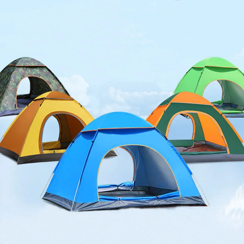 Outdoor Waterproof Hiking Camping Tent Anti-UV Portable Tourist Tent Ultralight Folding Tent Pop Up Automatic Open Sun Shade