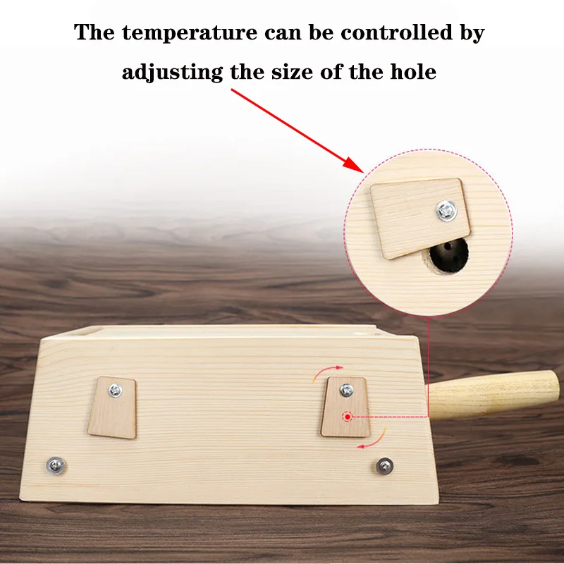 Wooden Moxibustion Box Moxa Stick Holder Neck Arm Body Acupoint Warm Massage Moxibuting Therapy Device Chinese Medical