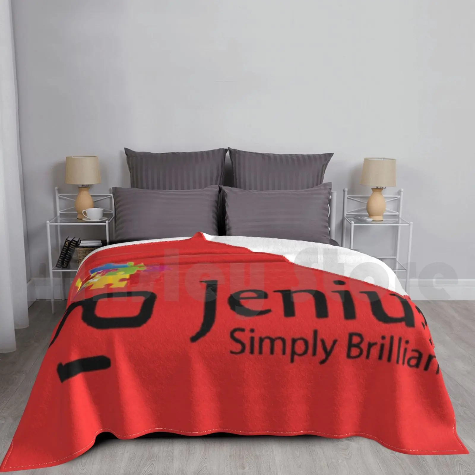 Jenius Simply Brilliant Blanket Fashion Custom Irfanistic Jenius Anime Funny Genius Sdf 1