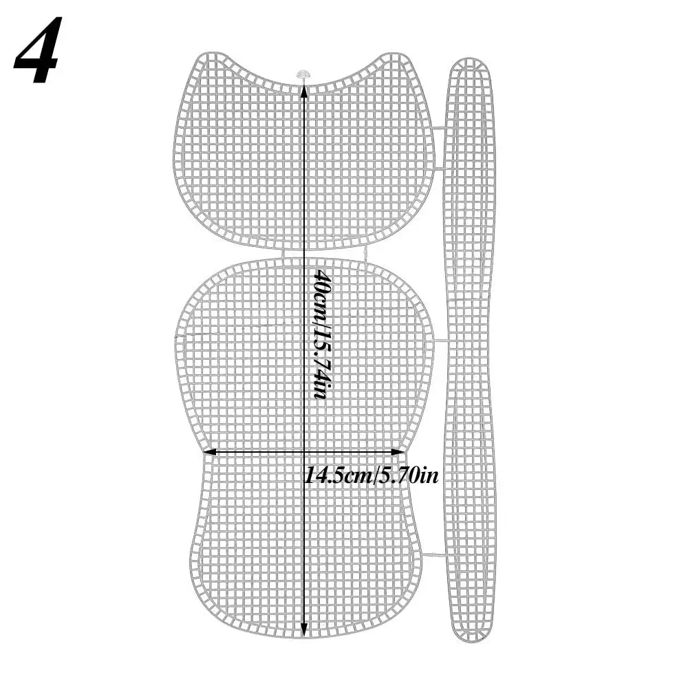 Plastic Mesh Cloth Bag DIY Handcraft Bags Making Latch Hook Bags Weaving Material Made Grid Hook Crafts Sewing Accessories