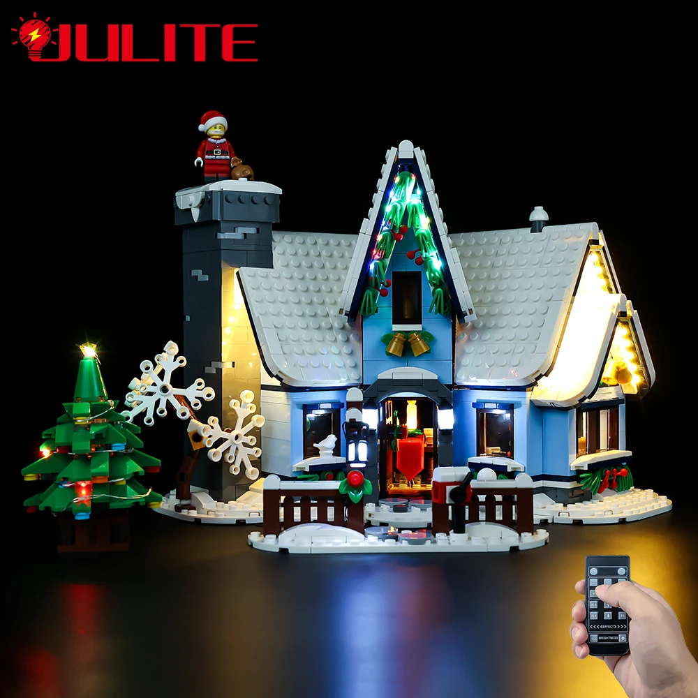 Led Light Kit For Creator 10293 Santa’s Visit Christmas Winter Village Children’s Gift DIY Toys (Not Included Building Blocks)