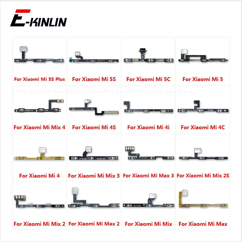 

Power On Off Button Volume Switch Key Control Flex Cable Ribbon For XiaoMi Mi 5 5C 5S Plus 4 4C 4i 4S Mix 4 3 2S Max 3 2