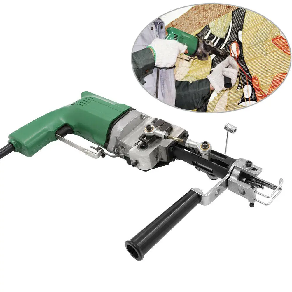 Electric Carpet Hand Tufting Gun Cut Pile or Loop Pile Weaving Flocking Rug Tufting Machine Cut Wall Tapestries Hand Tufting Gun