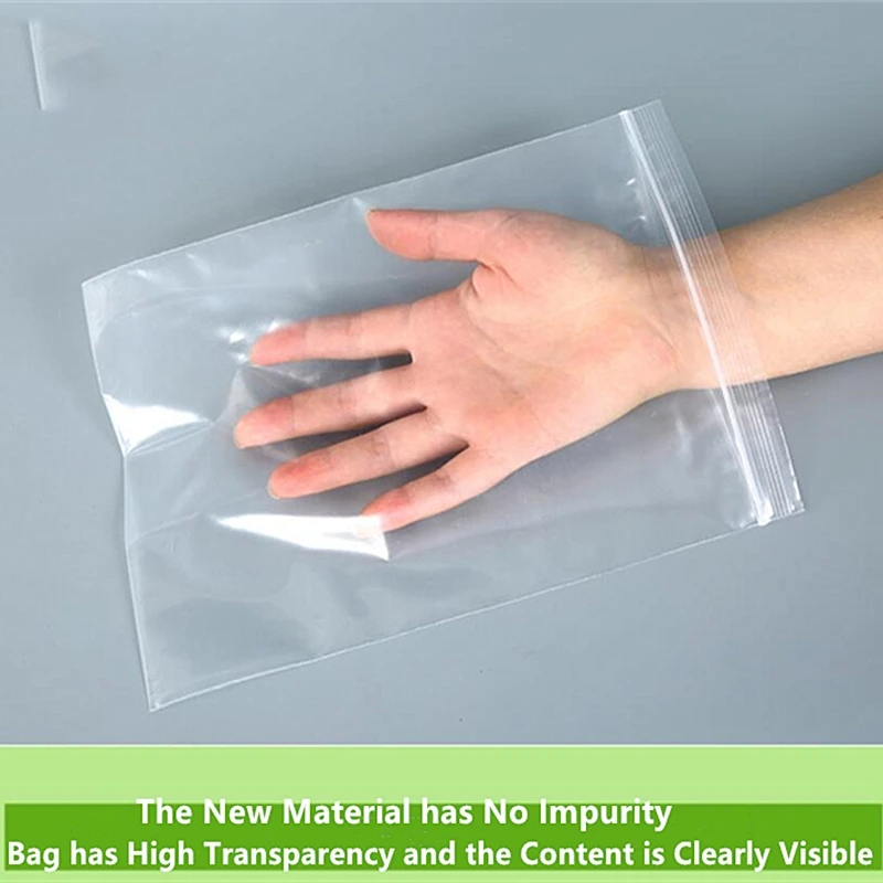 INTETGRITY 5000pcs/Lot 16*24Cm Transparent Travel Gift/Cookie/Sundries Packaging Plastic Big Size Zip Lock Clear Self Seal Bags