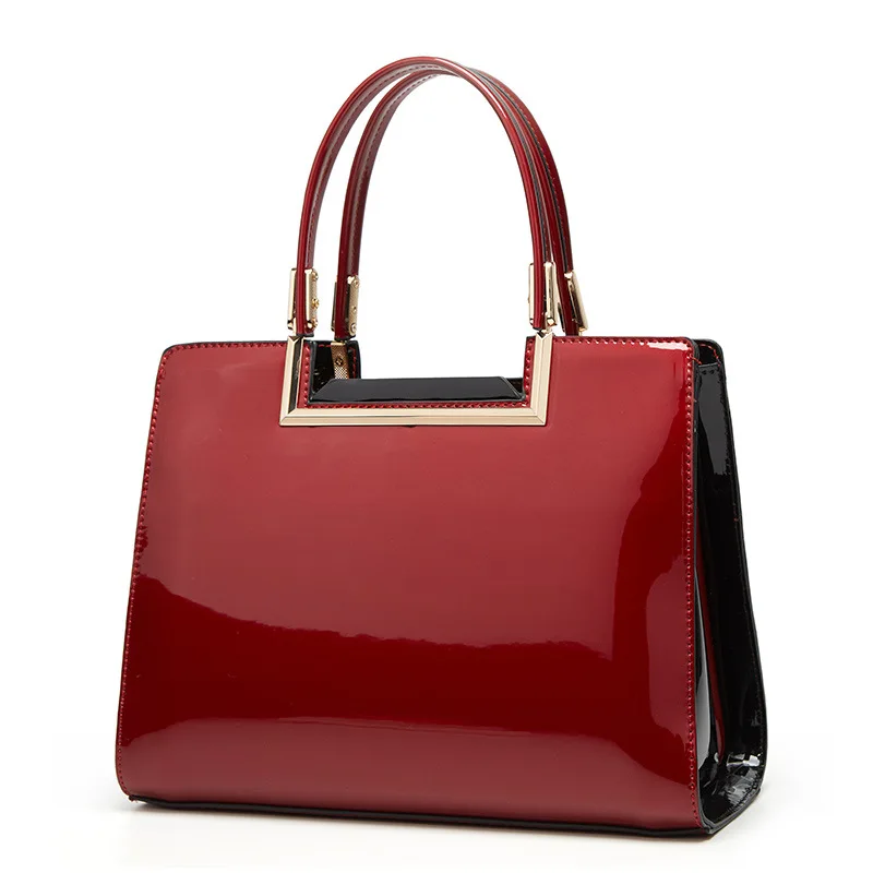 

2020 Patent Leather Female Handbag New Simple Fashion Trend All-match Ladies Shoulder Bag