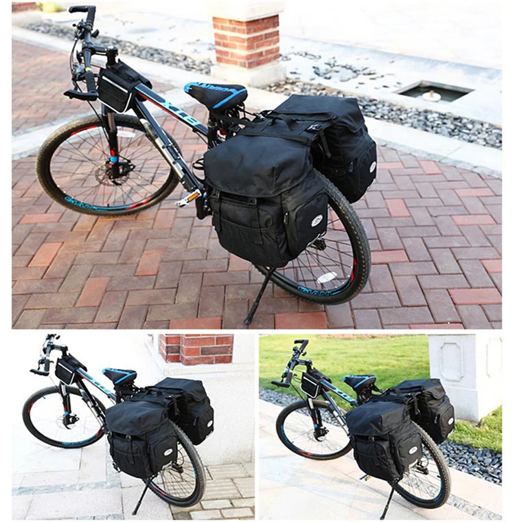 50L Fahrrad Tasche Mountain Road Sattel Radfahren Taschen Fahrrad Hinten Sitz Tasche Doppel Seite Rack Schwanz Sitz Pannier Pack Fahrrad Zubehör – Detail 8