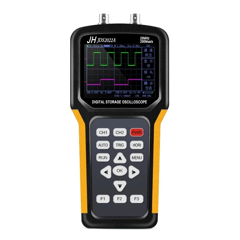 Jinhan JDS2022A Multimeter Oscilloscope Digital Storage Oscilloscope 2 Channels 20MHz 200M Sa/s diy kit osciloscopio