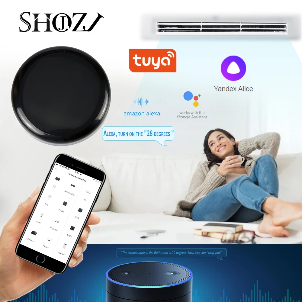 Smart Life Remote Control Cerdas Universal WiFi + IR + RF Switch Otomatisasi Peralatan Rumah Bekerja dengan Alexa Google Home
