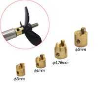 1 Piece Diameter 3mm/4mm/4.76mm/5mm Model Boat Brass Copper Drive Dog Shaft Crutch Accessories for Rc Boat Drive Shaft