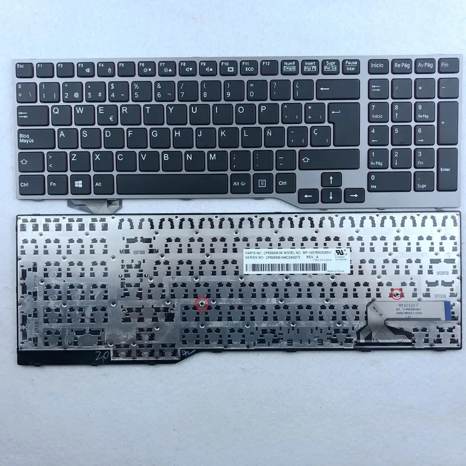 

Spanish Laptop Keyboard For Fujistu E754 Lifebook E557 E753 E756 E554 E556 SP Layout