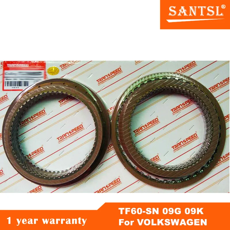 TF60-SN 09G Auto Transmission Friction Kit Clutch Plates Fit For VW Tuan Magotan Car Accessories Transnation