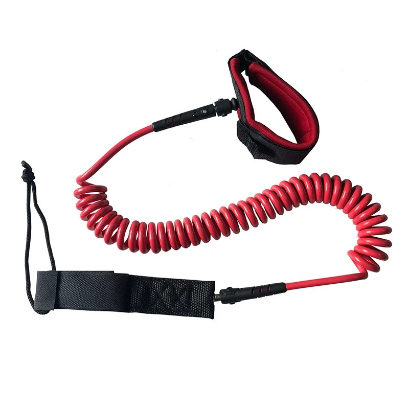 7mm Inflatable Surfboard Sup Elastic Safety Rope 10feet Sup Foot Rope Leash Ankle Cord Strap