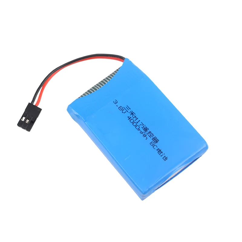 Batteria Rc 3.8V 4000mAh Lipo con spina Futaba per SANWA MT44 M17 RC telecomando trasmettitore parti di controllo Radio