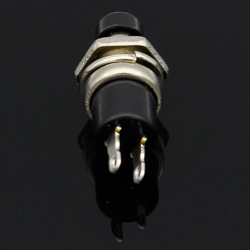 10pcs  NO Normally Open Mini Momentary Spring Return Push Button Switches Black