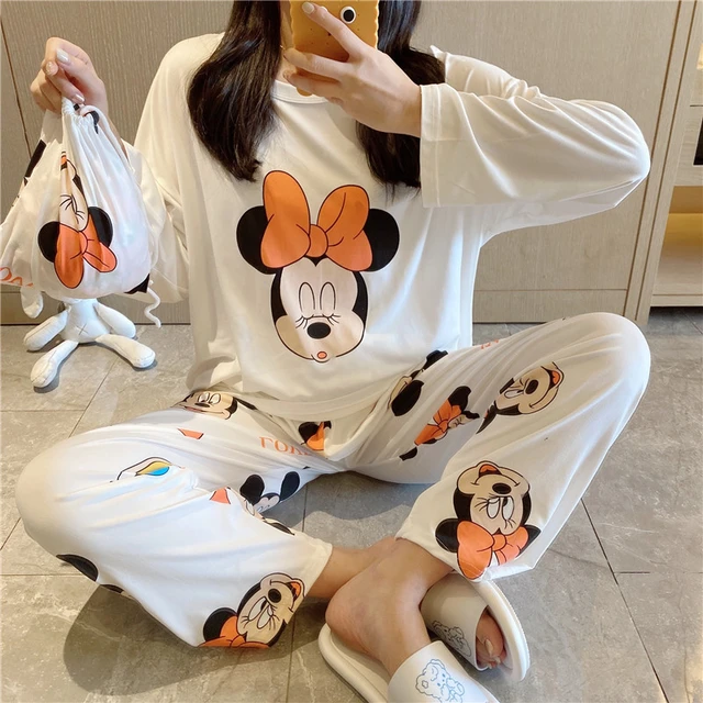 Disney Cartoon Pajamas Women Disney Women Pajamas Set Women Disney Print Pajamas Sleep Lounge Aliexpress