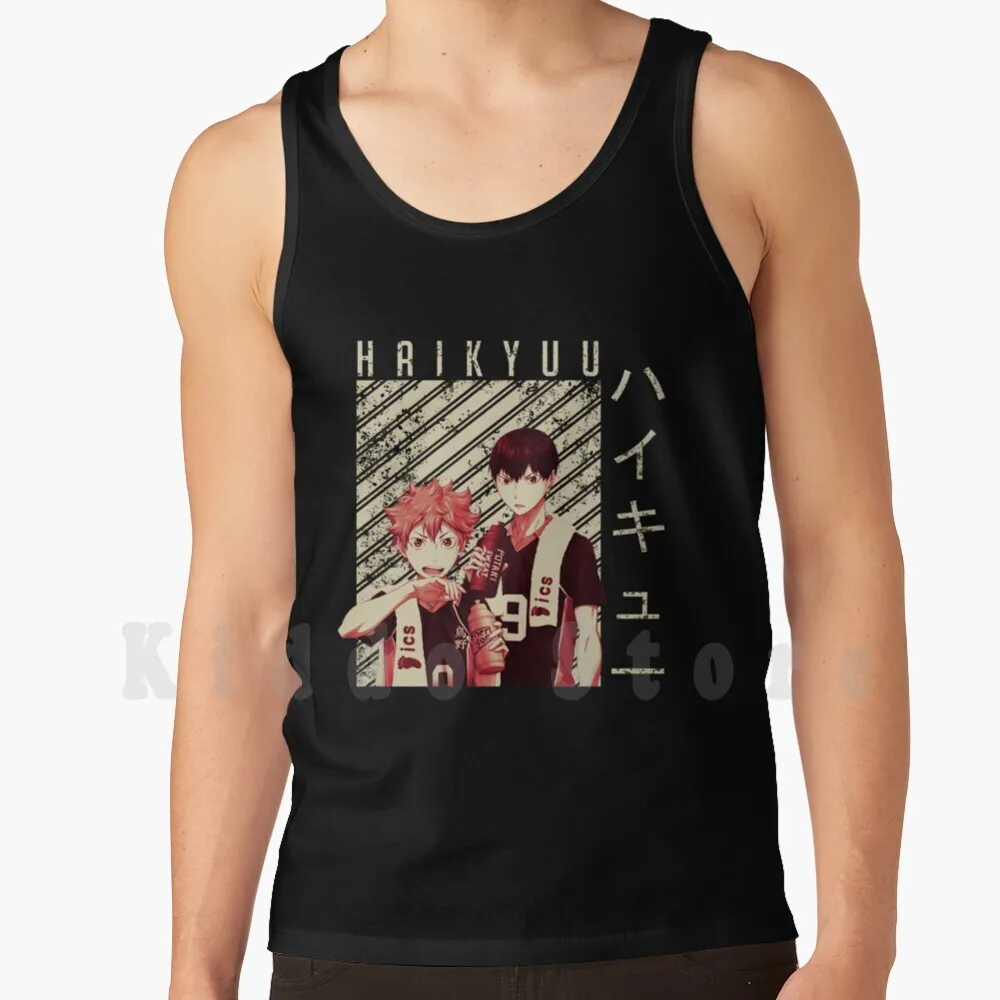 Hinata And Kageyama Tank Tops Vest Sleeveless Anime Kageyama Hinata Haikyu Manga Volleyball Kageyama