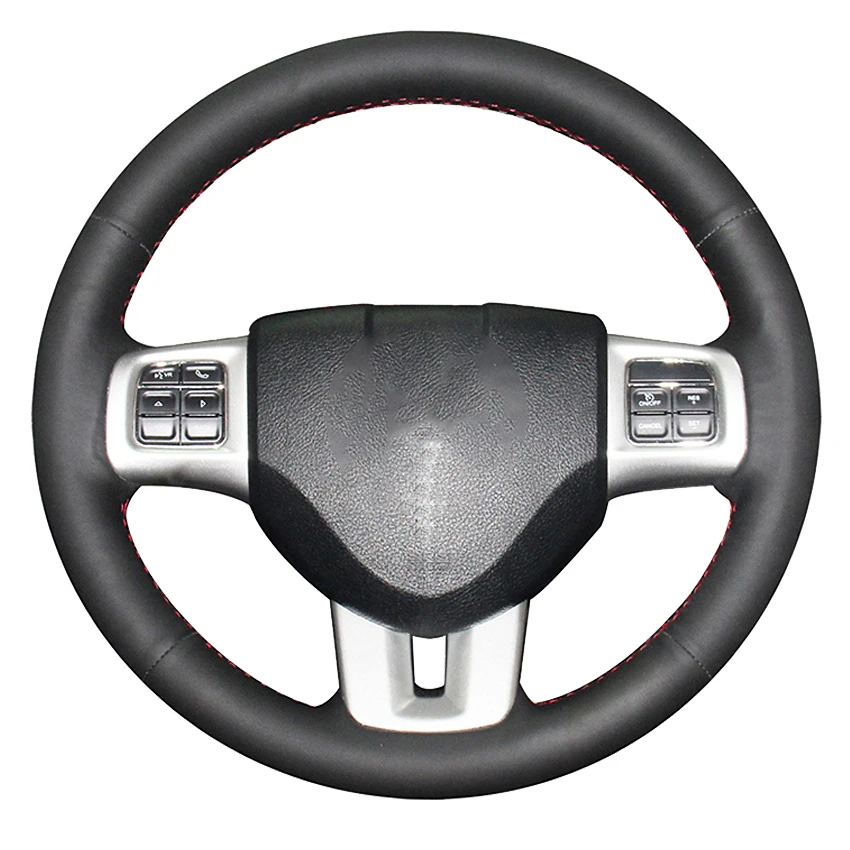 

Black Artificial Leather Hand-stitched Car Steering Wheel Cover For Dodge Grand Caravan Journey Avenger Durango