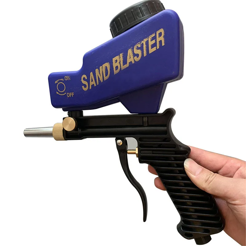 Portable Gravity Sandblasting Gun Pneumatic Sandblasting Set Rust Blasting Device Small Sand Blasting Machine