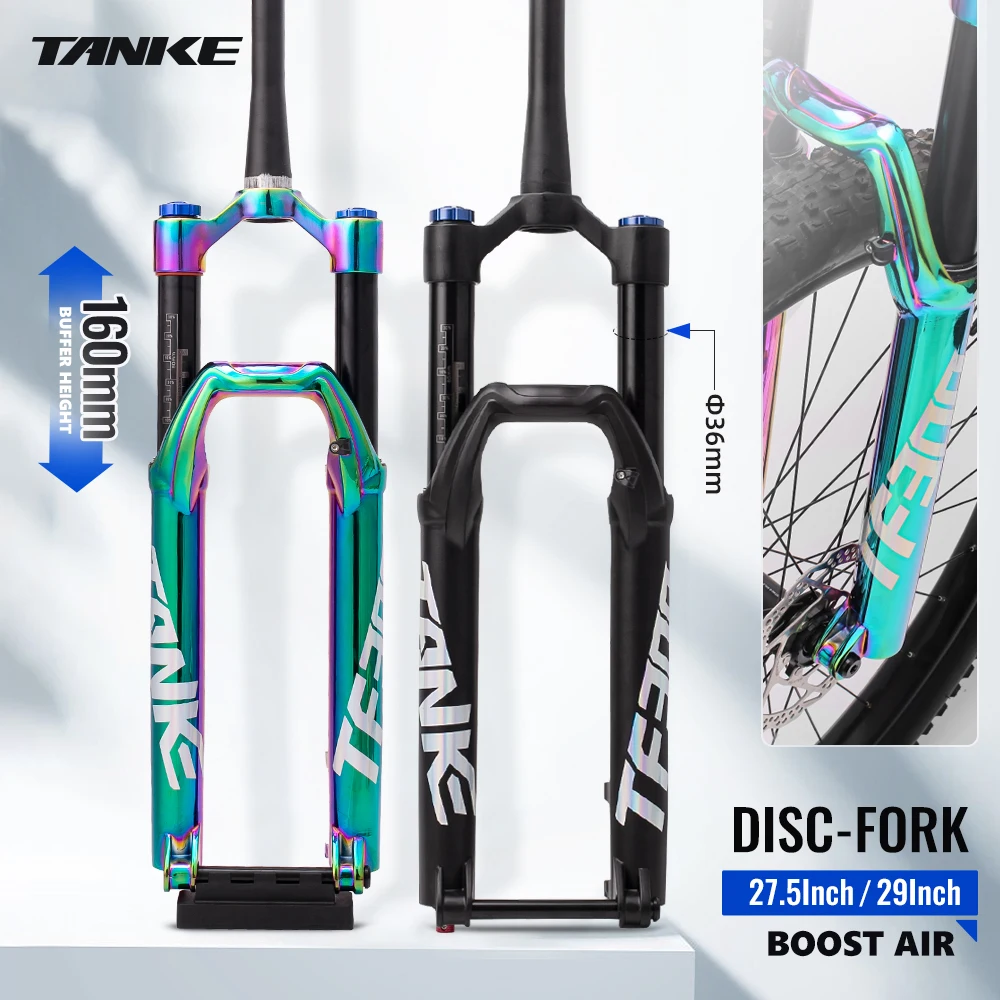 Colorful MTB Bicycle BOOST Fork 27.5 29er Mountain Bike Rebound Adjustment Fork Reba Air 110*15MM Suspension Oil and Gas Fork