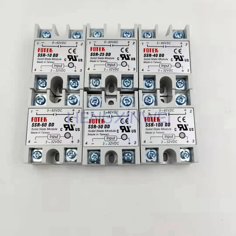 Solid State Relay SSR-10DD SSR-25DD SSR-40DD SSR-50DD SSR-60DD SSR-80DD DC 3-32V TO 5-60V