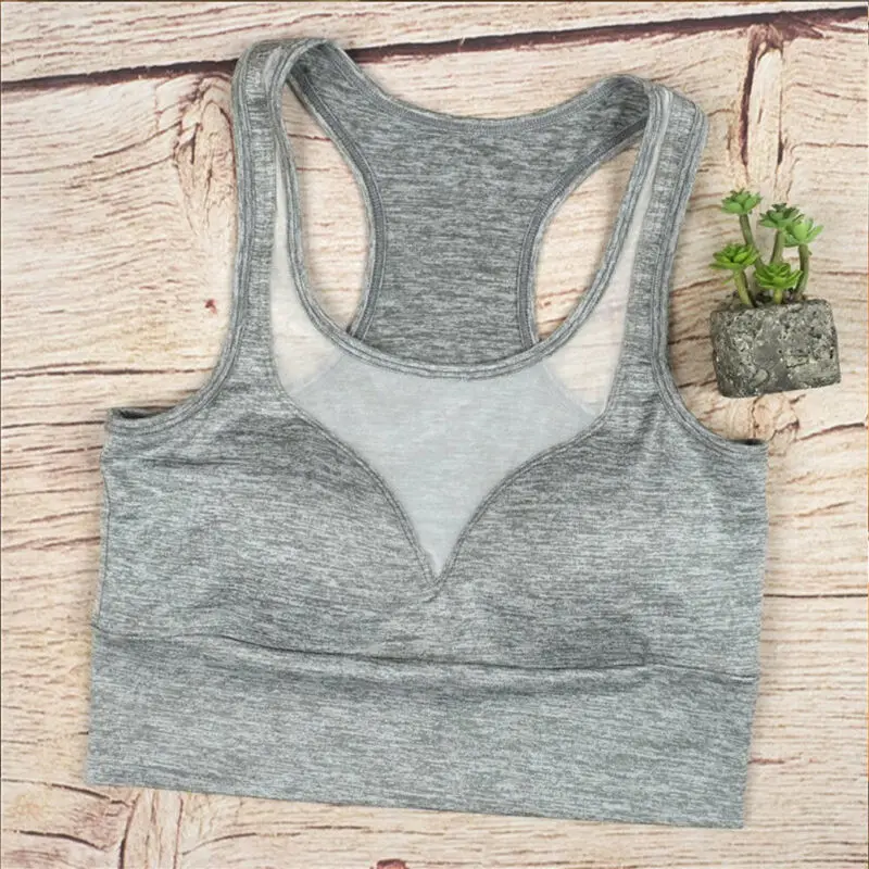 Lato kobiety siatkowy Patchwork stanik sportowy podkoszulki Bodycon Slim Gym odzież sportowa gorset kamizelka krótkie bluzki Bralette