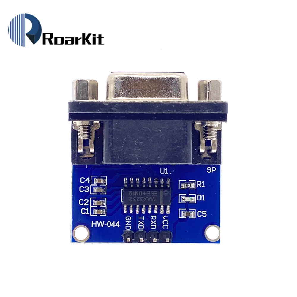 MAX3232 RS232 to TTL Serial Port Converter Module Female DB9 Connector MAX232 Flashing Board For Arduino