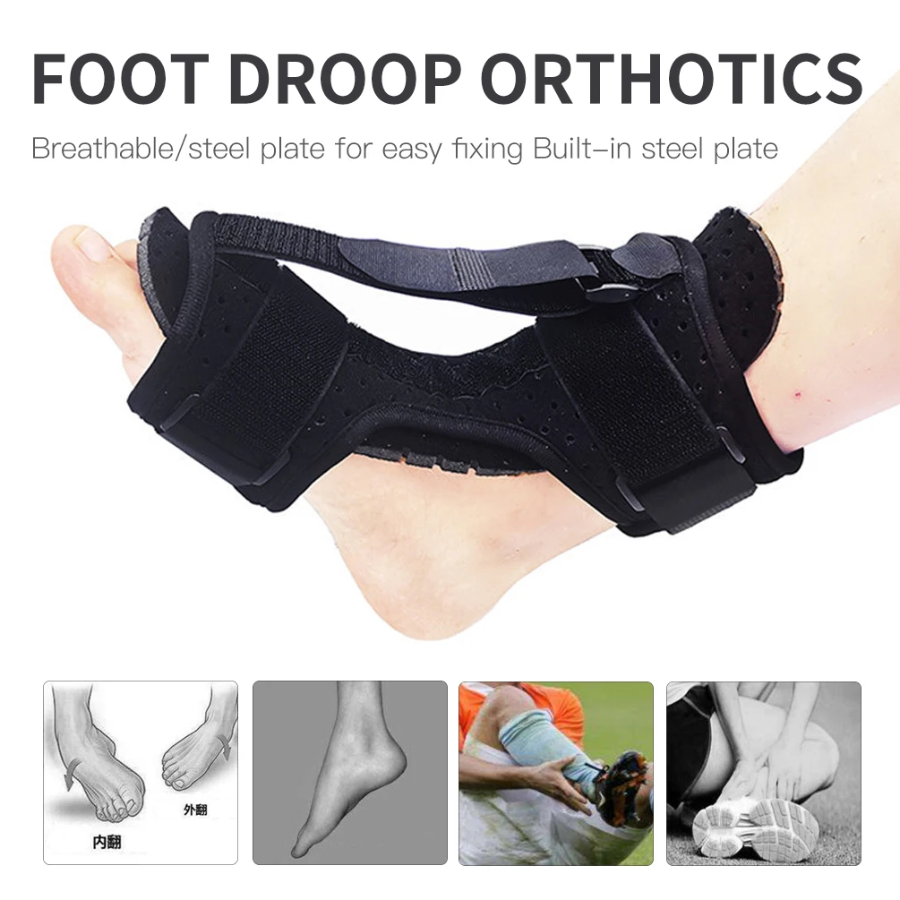 1Pc podeszwowy Fasciitis grzbietowa szyna na noc orteza na stopę stabilizator regulowany spadek stóp Orthotic Brace wsparcie ulga w bólu narzędzie