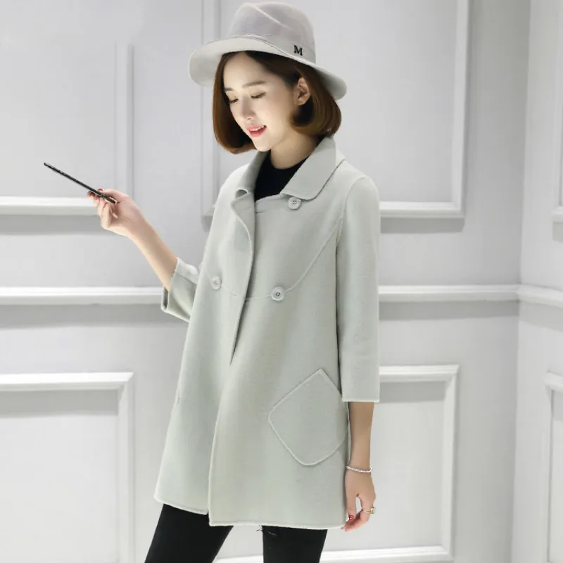 

100% Real Wool Coat Female Fashion Ladies Winter Jacket Women Clothes 2019 Cashmere Jacket Korean Outerwear Hiver MSD987