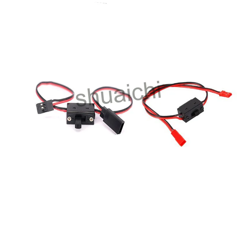 10pcs JST JR Plug Charging Switch 2 Wire Way Line Connector Power On/Off for FUTABA  Model Airplane RC Drone FPV Accessories