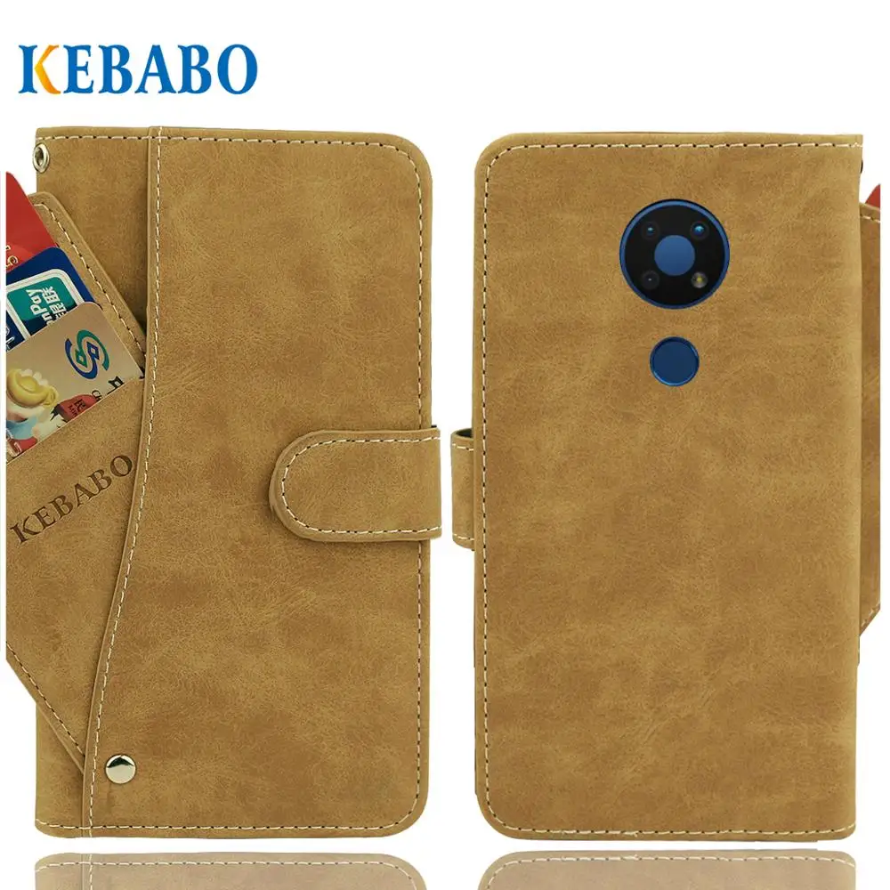 Vintage Leather Wallet For Nokia C5 Endi Case 6.52