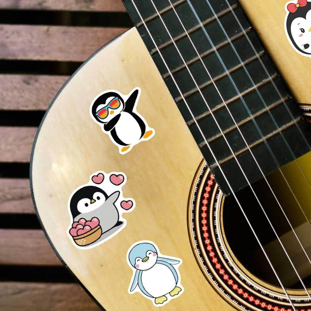 10/30/50/100PCS Cute Penguin Anime Stickers Car Motorcycle Travel Luggage Guitar Fridge Laptop Waterproof Cartoon Sticker Toys