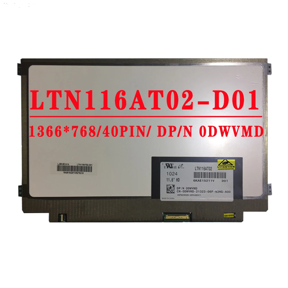 LTN116AT02-D01 LTN116AT02 D01 11.6 Inch 1366*768 LVDS 40 Chân Laptop Màn Hình Lcd