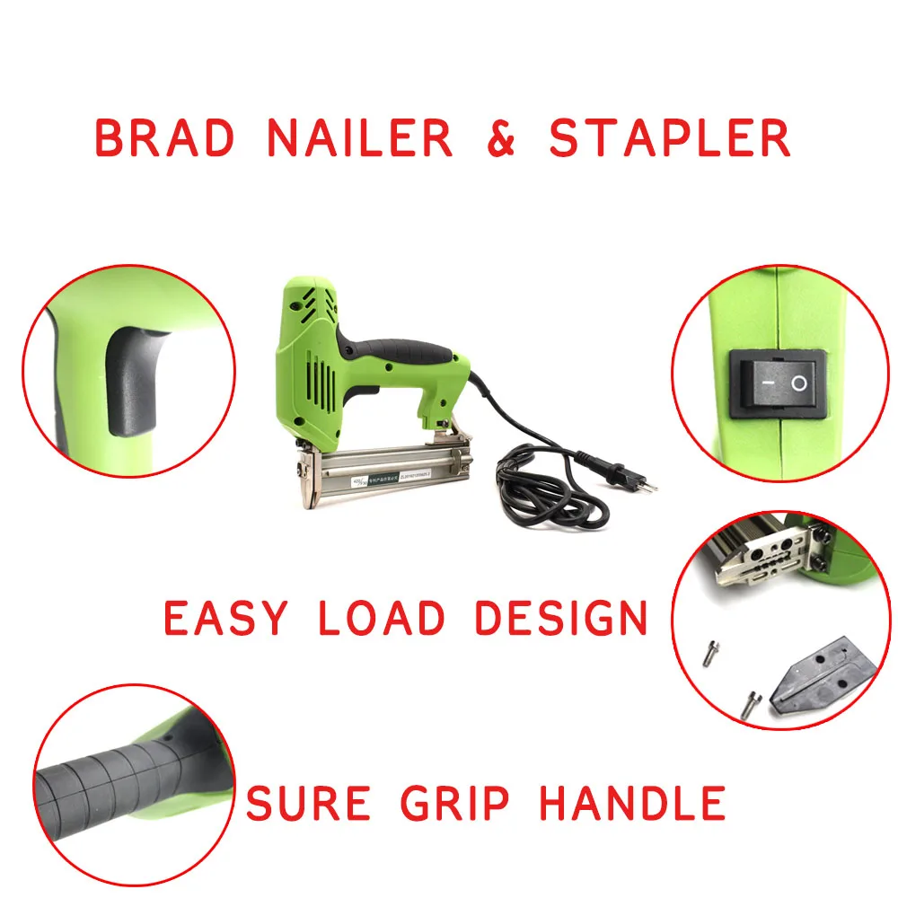 F30/422J Electric Stapler 2 In 1 Framing Tacker Electric Nails Staple Gun For Woodworking