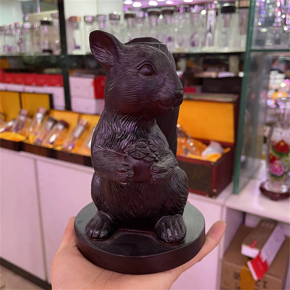 Foraging Squirrel Resin Statue Crystal Ball Display Stand Resin Home Decor Sphere Base Collection Carft Suitable for 6-10cm Ball