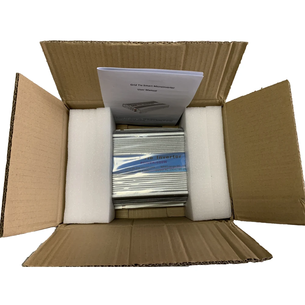 600W Solar Grid Tie Inverter MPPT Pure Sine Wave 10.5-28V or 22-60VDC to 110V or 230VAC Inverters for Solar Panel