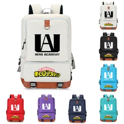 Zasilanie przez plecak Anime mój Hero Academia Bookbag dla chłopców dziewczyny torba Unisex szkoły plecak Mochila