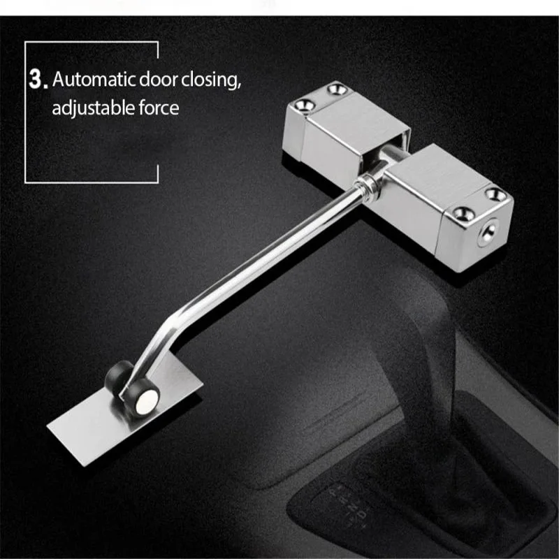 

The Door Closing Stainless Steel Automatic Spring Door Closer Door Closing Device Can Adjust Device Furniture Door Hardware