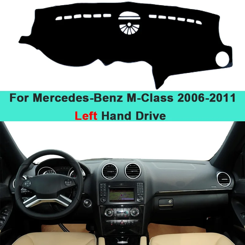 Car Inner Dashboard Cover Carpet Cushion Sun Shade For Mercedes Benz M-Class W164 2006 2007 2008 2009 2010 2011 ML350 ML250 AMG