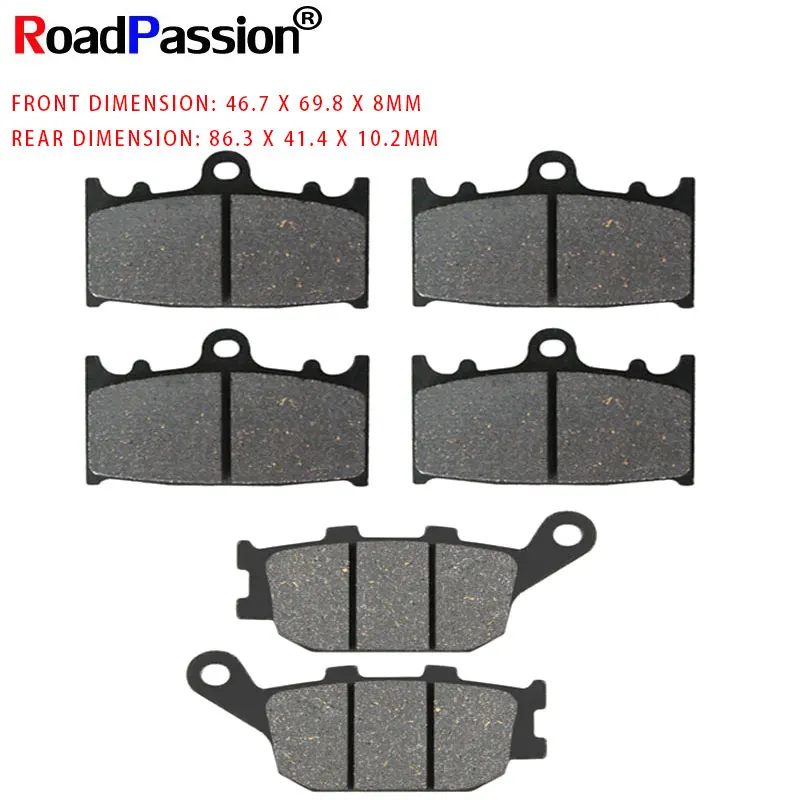 Motorcycle Front and Rear Brake Pads For SUZUKI GSF 1250 GSF1250 Naked Bandit Non ABS Faired 2007-2012