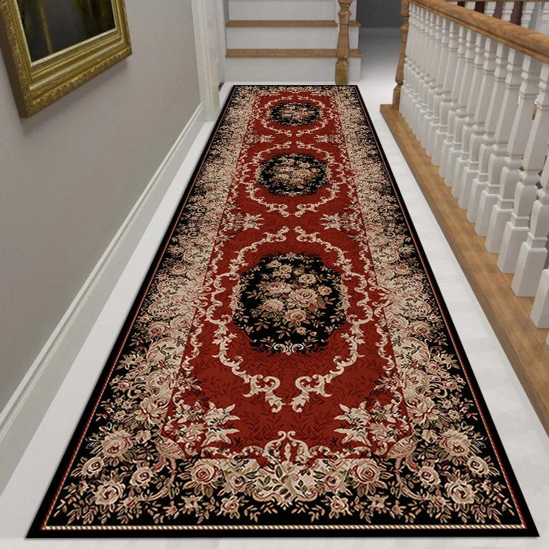 3D Printing Persian Style Living Room Carpet Modern Long Hallway Area Rug Nordic Hotel Mall Entrance Mat Hall Floor Cushion