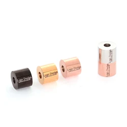 10 pcs Custom Logo Laser Engraved On Stainless Steel Column Beads,Cylinder Beads For Bracelets , 6x7mm,Hole In 2.3mm,LG01