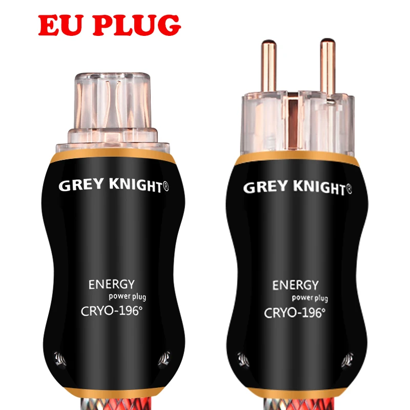 GREY KNIGHT ENERGY 17mm Audiophile HiFi OCC Audio power cable super High power connection cable EU/US/AU three options  