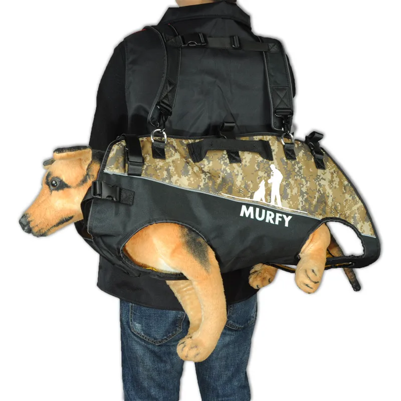 

Pet Dog Outdoor Travel Backpack Airborne Bag Backpack Outdoor Walking Stretcher with Straps for Disabled Large Dog Carrying Bags